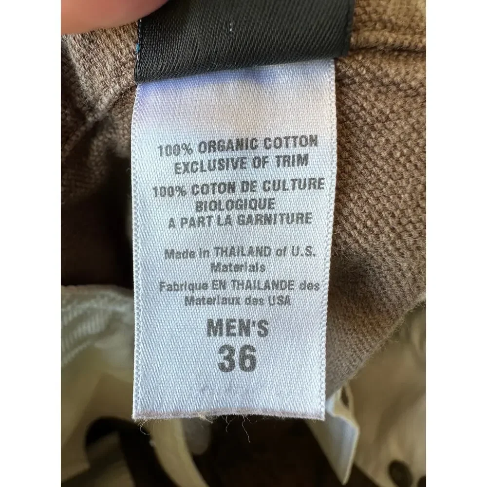 Patagonia Men’s 36 Organic Cotton Chinos Brown Straight Leg Casual Work Pants